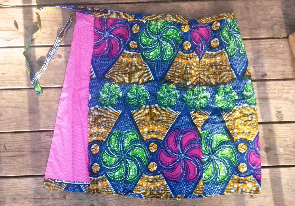 Handmade African fabric skirt 